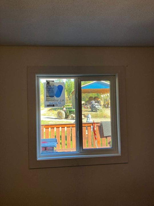 New window seen from inside